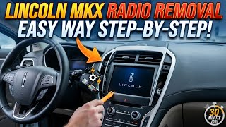 Lincoln MKx How to remove radio Easy way step by step