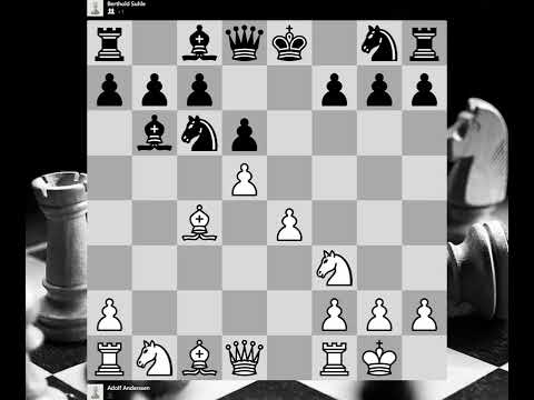 Adolf Anderssen vs Berthold Suhle, Breslau, 1860