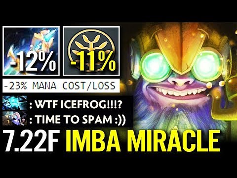 NEW 7.22F IMBA Dota 2 Tinker SPAMMING SKILL Miracle- 10k mmr game