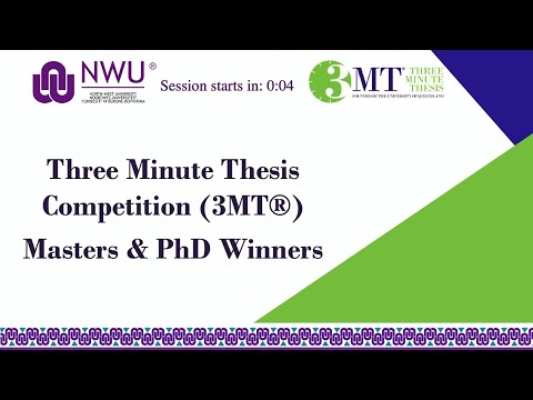 Three Minute Thesis 3MT® Winners announcement