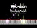 Shawn Mendes - Wonder (Piano Cover) Tutorial by LittleTranscriber