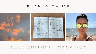 Plan with Me: Week Edition (Vacation in Mexico)
