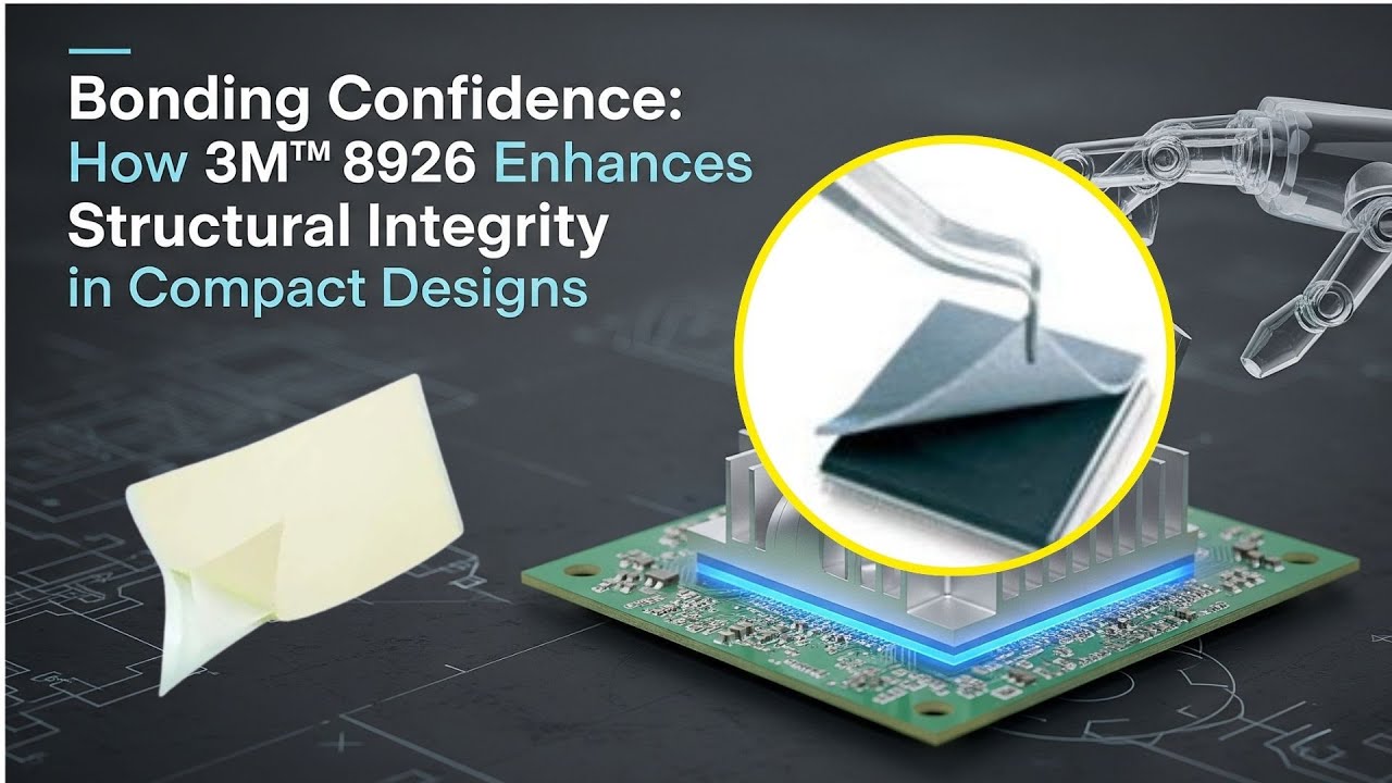 Bonding Confidence: 3M™ 8926 for Compact Device Reliability | E Control Devices
