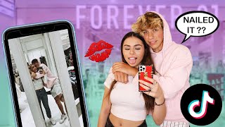 Recreating Famous TIKTOK COUPLES Photos *CRUSH-ED IT* 🙊❤️ | Walker Bryant