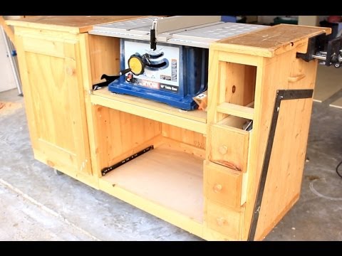Diyのテーブルはワークステーションのパート1を見た (Diy Table Saw Workstation Part 1)