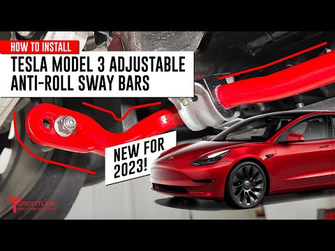 Eliminate Body Roll! DIY Installing TMaxx 3x Adjustable Anti-Roll Sway Bars on Tesla Model 3