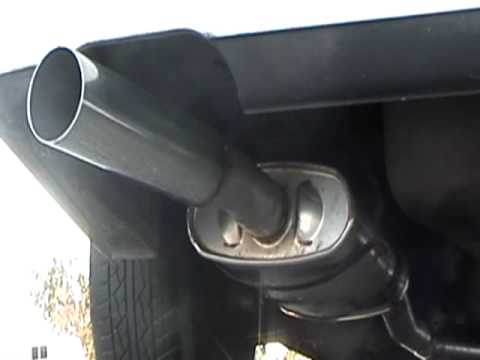 BMW E30 M42 w/ Dynomax Turbo Muffler before and after