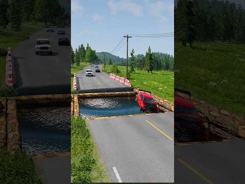 Cars vs Giant Water Pit #15 - BeamNG.Drive