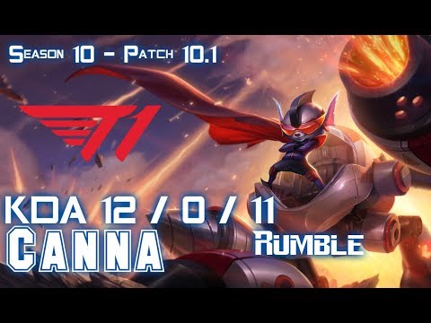 T1 Canna RUMBLE vs CAMILLE Top - Patch 10.1 KR Ranked