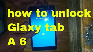 how to unlock pattern Samsung galaxy tab A6 in hindi | how to reset Samsung tab A6 |