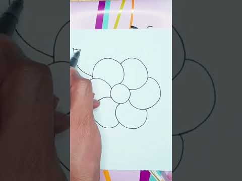 comment dessiner une fleur facilement