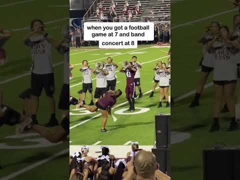 Football and band in SAME NIGHT 🎺😳 #shorts