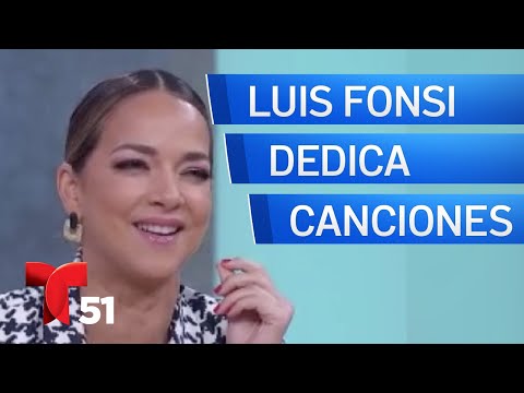 La reacción de Adamari López a las 4 canciones que Luis Fonsi ha dedicado