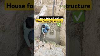 How to build a strong house , house foundation structure #siteengineer #work #construction #update