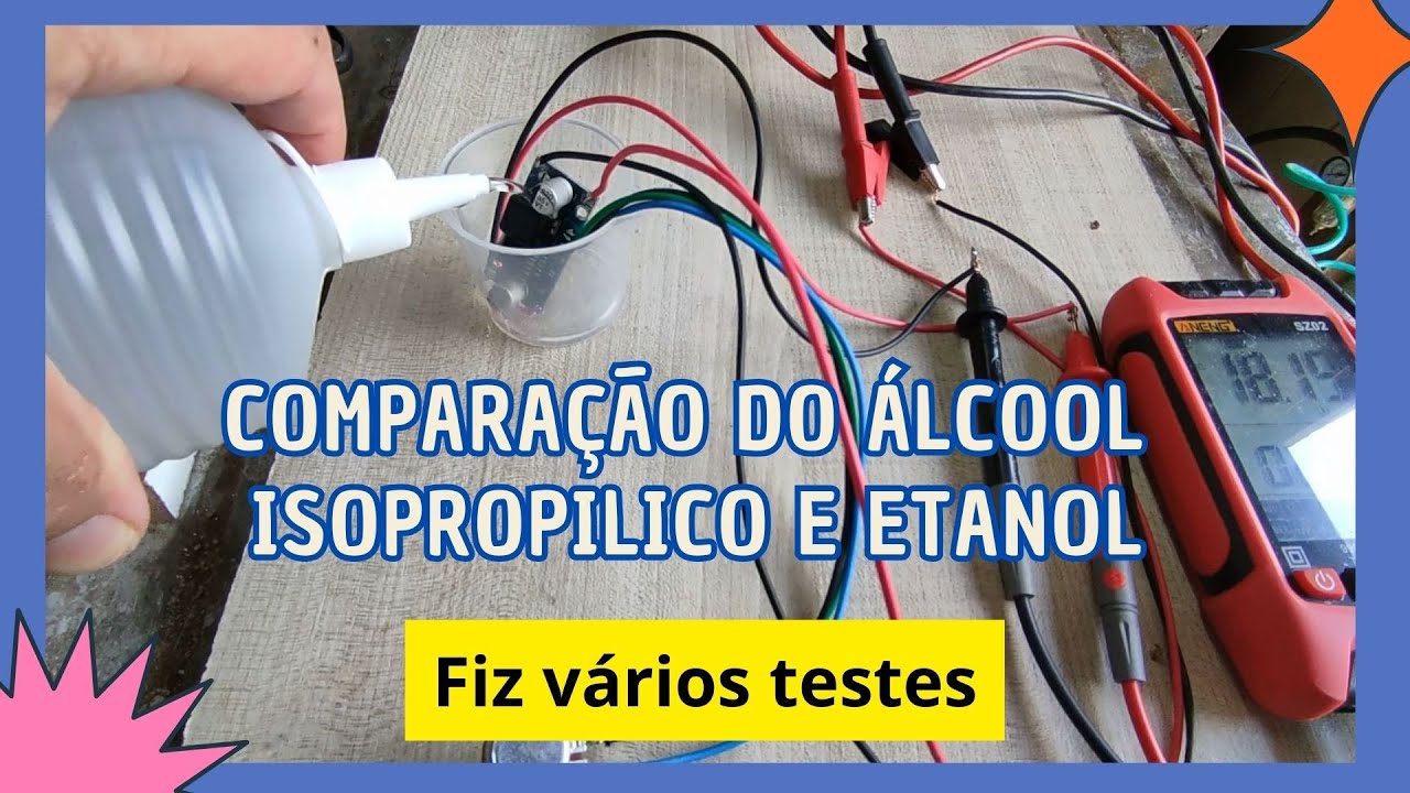 Comparação entre o álcool isopropilico e etanol - EP307