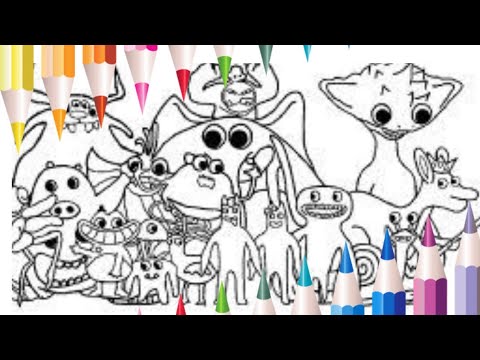 Garten Of Banban Chapter 4 New Coloring Pages / Color All New Monsters / Cartoon