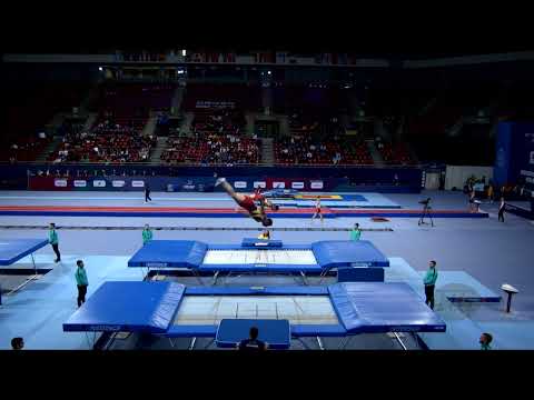 Colombia 1 (COL) M - 2022 Trampoline Worlds, Sofia (BUL) - Q Synchro Exercise 1