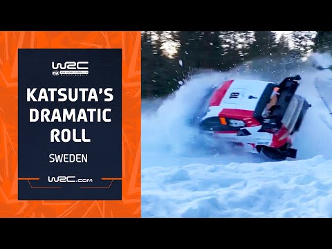 勝田選手の大クラッシュ動画 WRC 2023 ラリースウェーデン