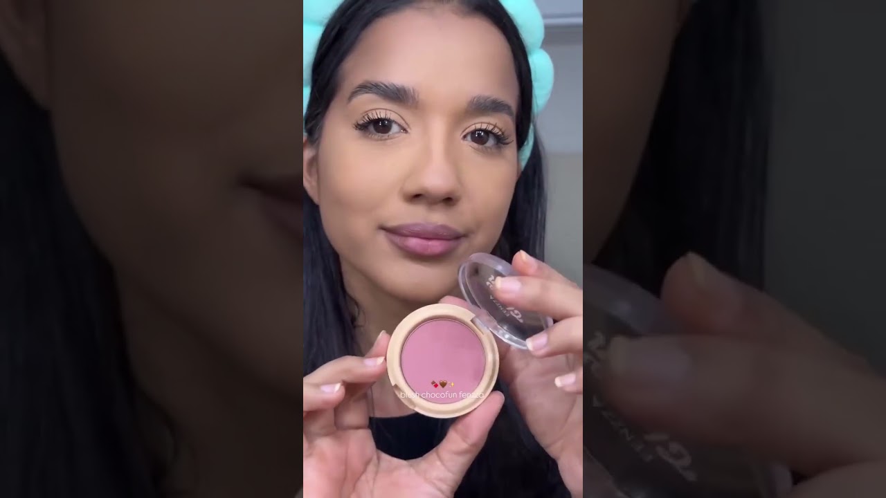 Blush Compacto Choco Fun Fenzza - Efeito Natural