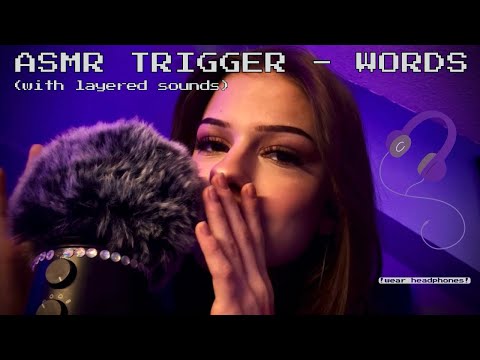 ASMR | Whispered Trigger Words to Melt Yout Brain 🧠 [layered sounds for deep sleep & relaxation] 💤🌙
