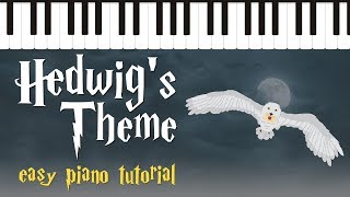 Hedwig&#39;s Theme from Harry Potter - Easy Piano Tutorial - Hoffman Academy