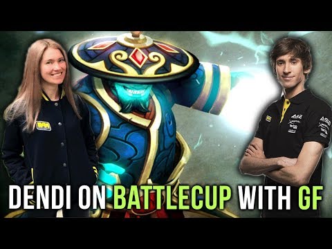 Dendi on Battlecup with his Girlfriend - What a Comeback, what a Game! - Dota 2