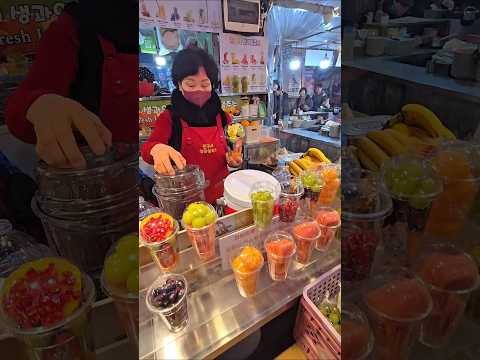 Rainbow Fruit Smoothie: Strawberry, Grape & Orange Mix #juice #smoothie #shorts