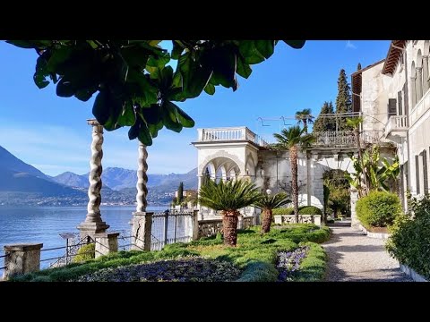 VILLA MONASTERO   VARENNA   WALKING TOUR IN ITALY 4K