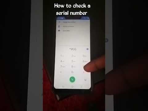 how to check a serial number in your phone.