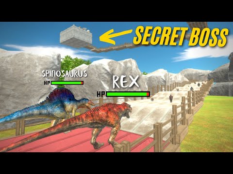 Rex or Spinosaurus? Double Carnivore Deathrun - Animal Revolt Battle Simulator | ARBS