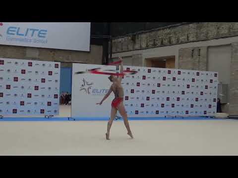 Amanda Sniedze ribbon Ogres pils atklātais čempionats mākslas vingrošanā