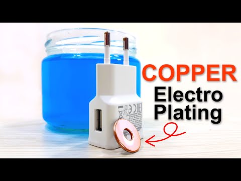 Copper Electroplating In 3 Minutes! - How To Make Copper Plating Solution