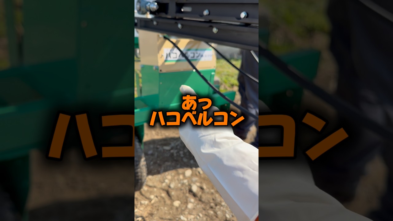 あっハコベルコン！#shors #農業 #佐渡 #農家 #米作り #仕事 #作業 #春 #トラクター #井関 #ヤンマー #クボタ #田んぼ #田舎 #便利グッズ #お米 #米 #コメ #便利 #楽