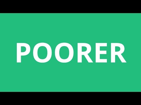 How To Pronounce Poorer - Pronunciation Academy