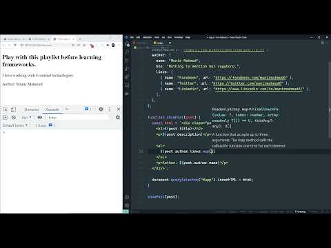 Template Literal Syntax HTML fragments Part 2
