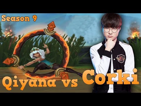 Faker Plays a lot of Qiyana! - Faker Qiyana vs Corki Mid - LoL Season 9 KR Rank | LoL Replays