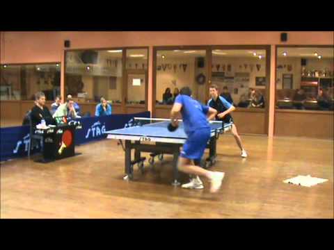 Table tennis behind the back.