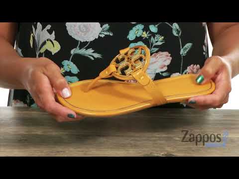 tory burch metal miller flip flop