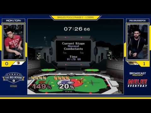 The Big House 6 - MIOM | Toph (Fox) vs. DruggedFox (Fox) - SSBM - Losers Phase 2