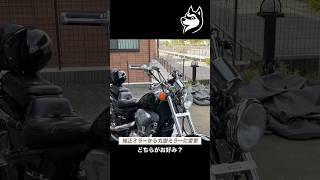 純正ミラーと小丸型ミラー どちらがお好みですか？ #スティード #スティード400 #steed #steed400 #アメリカンバイク