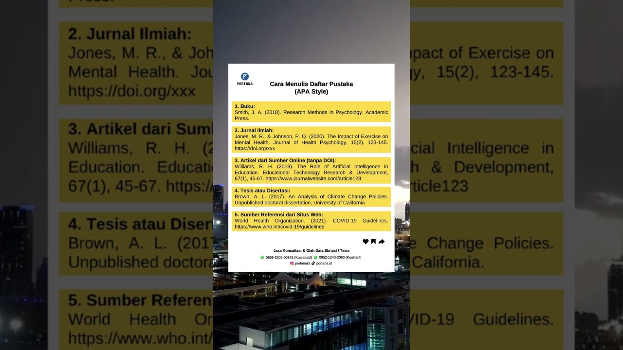 cara menulis daftar pustaka