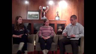 Softball Interview - Noelle Mulligan and Lauren Hurley - March 9, 2013 video