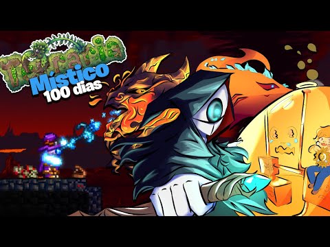 PASSEI 100 DIAS de MÍSTICO no TERRARIA! - O FILME