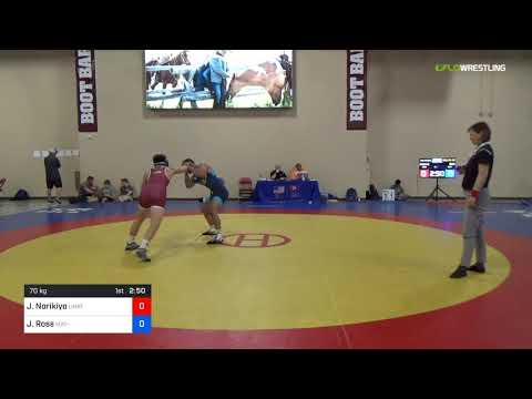 2018 Marine Corps US Open/UWW Junior Freestyle 70 Con 32 #2 - Joshua Norikiyo (Unat) Vs. Jonathan