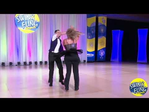 Swing Fling 2019 ProAm Spotlight Leader Michael Gehrling with Victoria Andromalos Dale