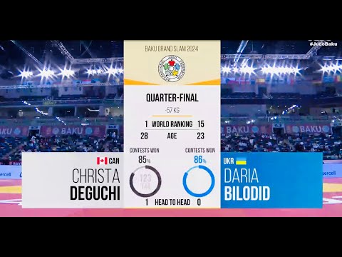 Christa DEGUCHI (CAN) v Daria BILODID (UKR) -57kg [ Baku Grand Slam 2024 ]