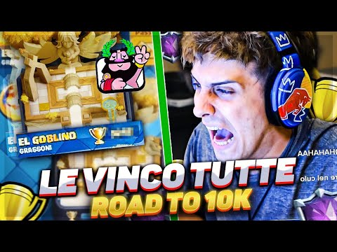 LA SCALATA per LE 10000 COPPE SU CLASH ROYALE !
