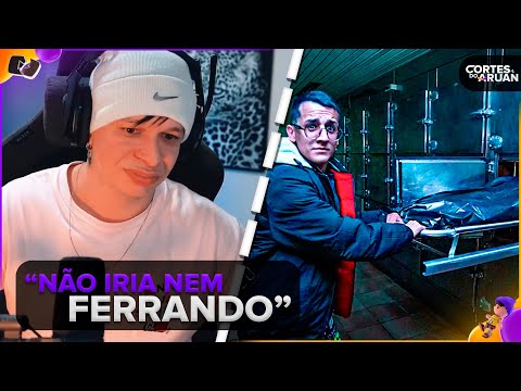 ARUAN REAGE: FUI EM UM NECR0TÉRIO DESATIVADO... (CLONE) - Cortes do Aruan