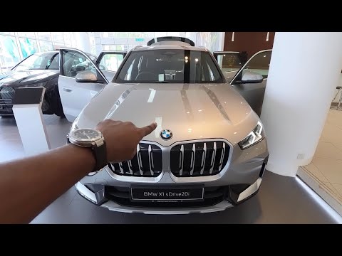 POV! New 2025! BMW X1 sDrive20i in Space Silver & Sensatec Perforated Black | Black
