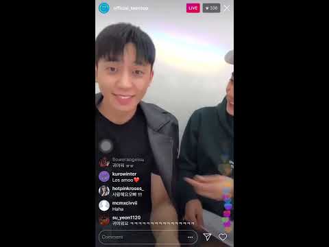 [IG Live] 181018 Teen Top Instagram Live - Chunji, Changjo